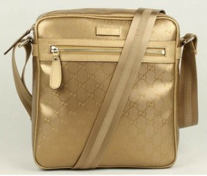 golden patent leather bag /monogram pattern bag/square style handbag