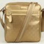 golden patent leather bag /monogram pattern bag/square style handbag