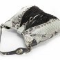 hot on sell serpentinite with black leather palpus shiny diamond handbag