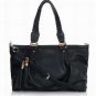 braid belt palpus embellished black patent leather handbag