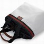 snow white patent leather handbag/ simple style square handbag