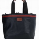 red line embellished  square pattern career & casual handbag