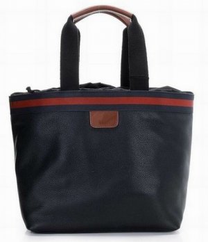 red line embellished  square pattern career & casual handbag