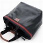 red line embellished square pattern career & casual handbag