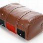 black with hot red montage career/casual handbag
