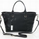 knight black patent leather simple style handbag