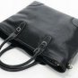 knight black patent leather simple style handbag