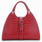 sexy red cocktail  crocodile hasp ebellished handbag