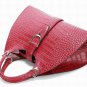 sexy red cocktail  crocodile hasp ebellished handbag