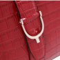 sexy red cocktail  crocodile hasp ebellished handbag