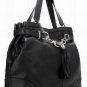 black patent leather hanbag/evening & career handbag
