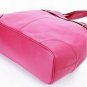 peach red patent leather handbag/metal chain with palpus embellished handbag
