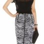 hot on sell bandage dress/zebra line wrapped dress