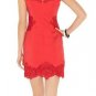 sexy red bandage dress/lace flower bandage dress/evening bandage dress