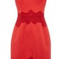 sexy red bandage dress/lace flower bandage dress/evening bandage dress