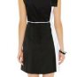 popular bandage dress/black with white bandage beauty/braces skirt bandage dress