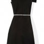 popular bandage dress/black with white bandage beauty/braces skirt bandage dress