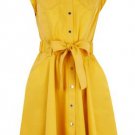 lovely shirt dress/lovely yellow dress/working and party dress