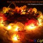 20 PCs. Firefly nylon flower string light with 3 m. wire and adapter