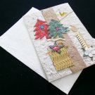 Mulberry paper Greeting Card for Christmas and New Year
