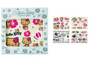 Hello Kitty Hibiscus Temporary Tattoo Set