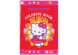 Hello Kitty Red Coloring Book