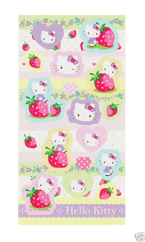 Hello Kitty Strawberry Stickers