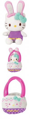 Hello Kitty Easter Bunny Mascot Plush - Blue Bow