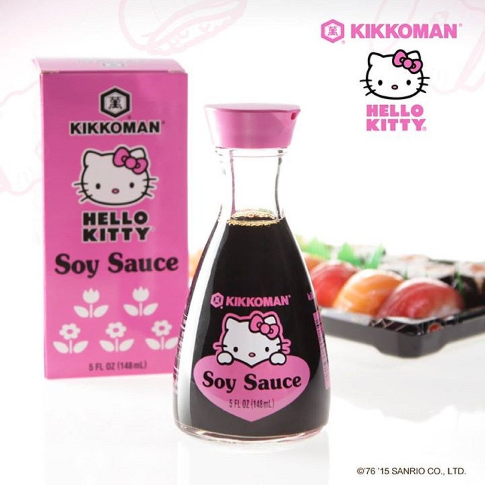 Kikkoman X Hello Kitty Soy Sauce Pink