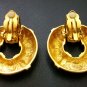 GIVENCHY VINTAGE DANGLE CLIP EARRINGS