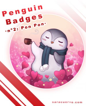Penguin Badges - Ponpon