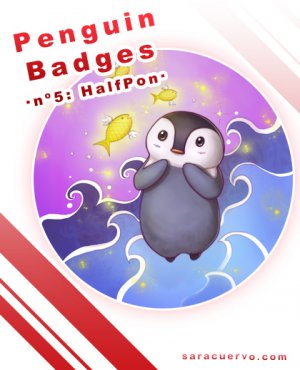 Penguin Badges - Halfpon