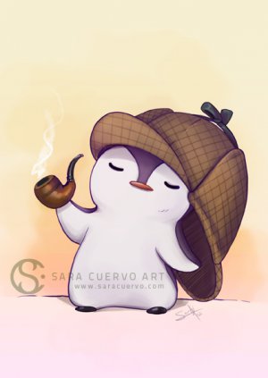 Elementary, My Dear Penguin - A4 print