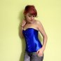 HONEY LEMON - Fancy Blue Corset with Black Borders L