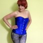 HONEY LEMON - Fancy Blue Corset with Black Borders XL