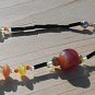 Item 3- 16" glass, agate, peridot, honey opal, sunstone, & grossularite necklace