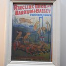 Set of four framed 5x7" circus poster/pictures from Circus World in Baraboo, WI.