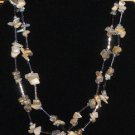 Item 41- 15" Hematite, Labradorite and iolite two strand necklace.