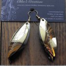 A-LURE-ING earrings for the ladies! #36- Goldtone earwires with black nickel....
