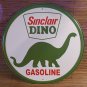 12" diameter metal Sinclair Dino Gasoline sign