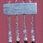 Item 50- 9" suncatcher: glass garnet, agate.