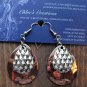 A-LURE-ING earrings for the ladies! #9- Stamped silvertone and coppertone finish
