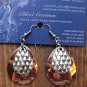A-LURE-ING earrings for the ladies! #9- Stamped silvertone and coppertone finish