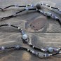 Item 35- 16.5" glass, garnet, amethyst, labradorite, iolite, aquamarine necklace