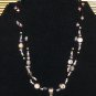 Item 35- 16.5" glass, garnet, amethyst, labradorite, iolite, aquamarine necklace