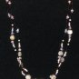 Item 35- 16.5" glass, garnet, amethyst, labradorite, iolite, aquamarine necklace