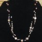 Item 35- 16.5" glass, garnet, amethyst, labradorite, iolite, aquamarine necklace