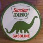 12" diameter metal Sinclair Dino Gasoline sign