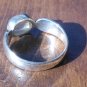 Sterling silver and iridescent labradorite ring. US size 11.