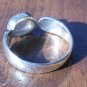 Sterling silver and iridescent labradorite ring. US size 11.